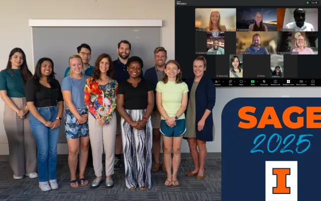 SAGE members poste for a group picture