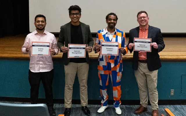 The winners of Research Live!