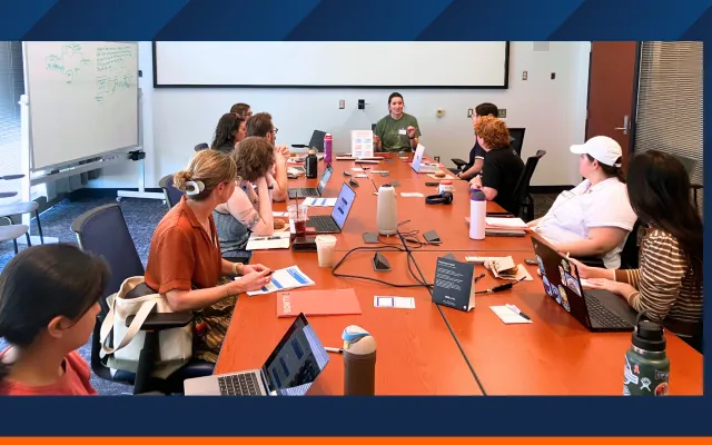 Graduate students participating in the workshop