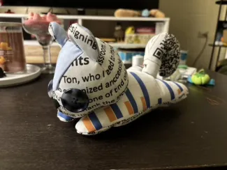 Candice's squirrel plushie