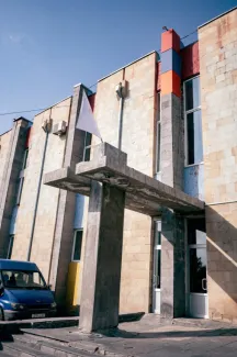 Exterior of the site where they play wheelchair rugby