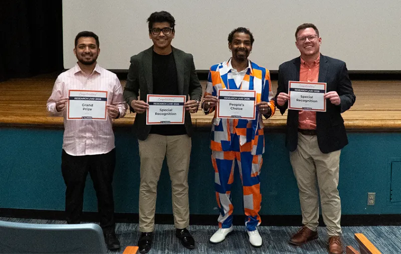 The winners of Research Live!